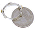 Sterling Silver Yellow Mother Of Pearl Stackable Ring Size 5 UX34857
